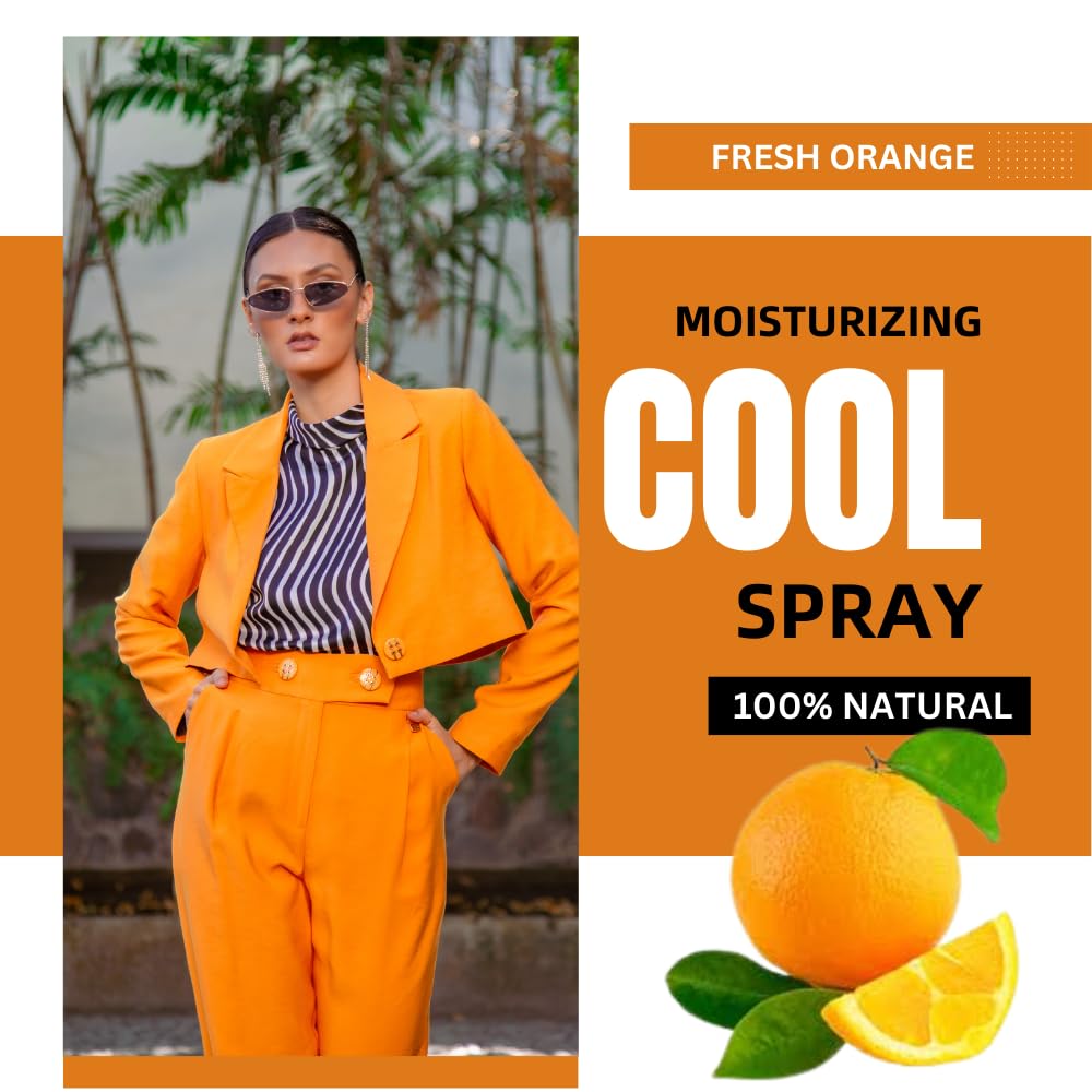 POCKET CARE | 3 Pack Orange Hand Sanitizer Spray 15 ml - natural Spray for Hands | Organic Moisturizing Spray | Hand Spray Travel Size - Travel Accessories | 100% natural (Orange)