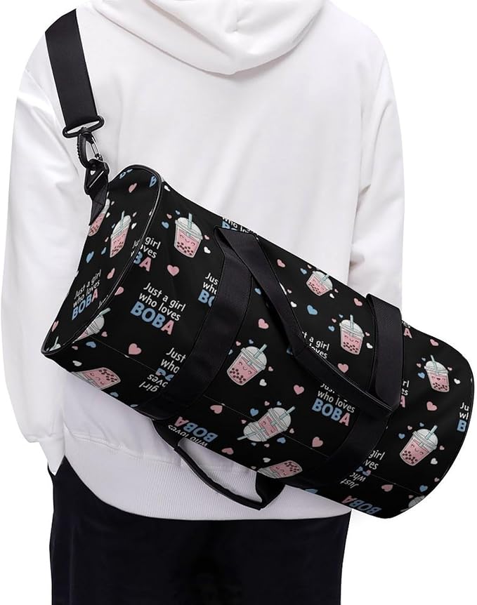 Gym Sports Duffle Bag Just A Girl Who Loves Weekender Carry on Beach Yoga Overnight Luggage Bag Travel Training Workout Bags