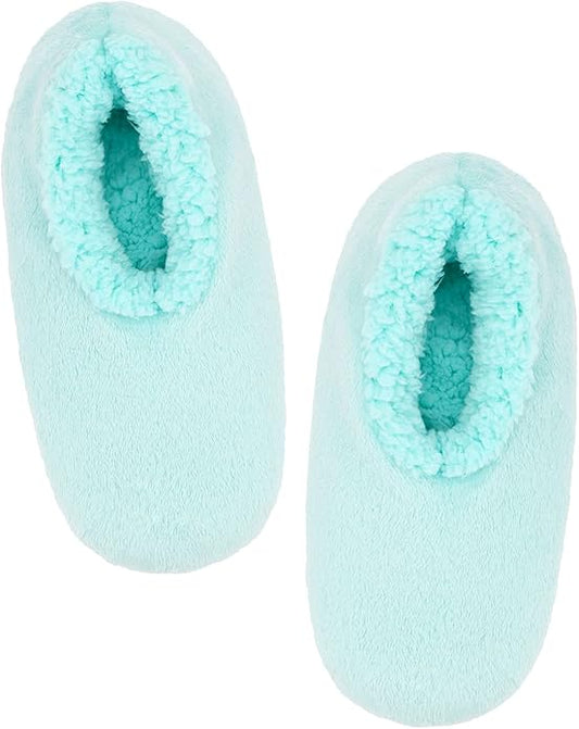 Panda Bros Slipper Socks for Women Grippers, Fuzzy Cozy Fleece Slipper Socks, Soft, Warm House Slippers