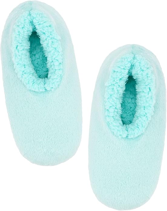 Panda Bros Slipper Socks for Women Grippers, Fuzzy Cozy Fleece Slipper Socks, Soft, Warm House Slippers