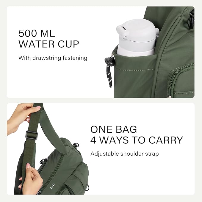 CLUCI Travel Purses for Women, Waterproof Nylon Crossbody Bags for Woman Trendy, Anti Theft Shoulder Handbags for Ladies