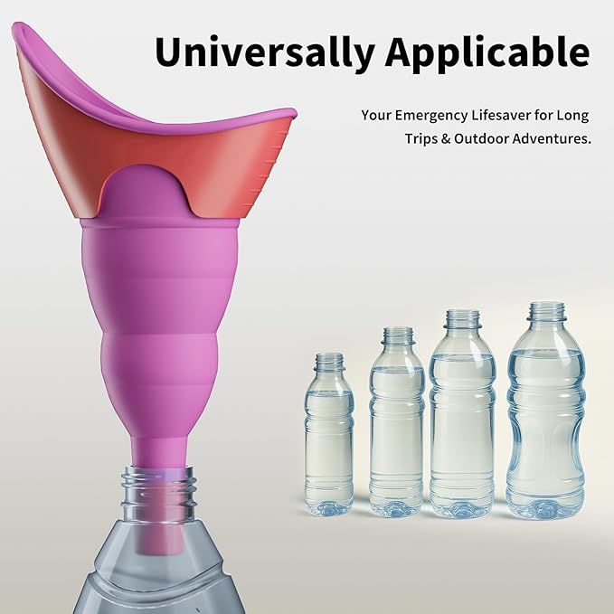 PFP Female Urination Device - Female Urinals for Women with Storage Pouch, Pee Funnel for Women Travel Companion for Outdoor & Surgery, Female Urinal Perfect for Hiking, Camping, Travel
