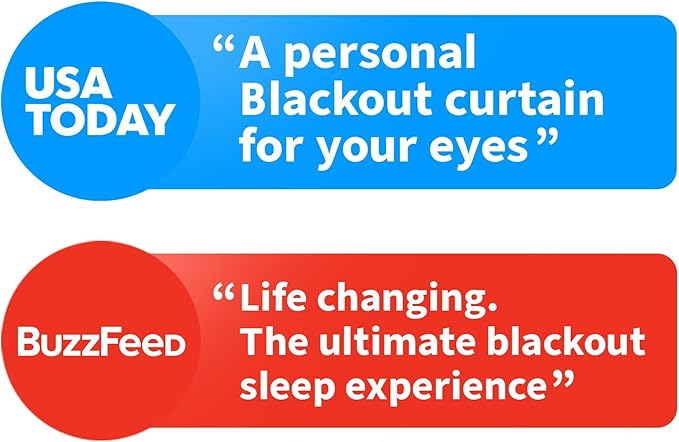 Nidra Contoured Sleep Mask for Side Sleepers – Zero Pressure Fit, Light Blocking Eye Shade for Sleeping & Travel – Black, Standard Size