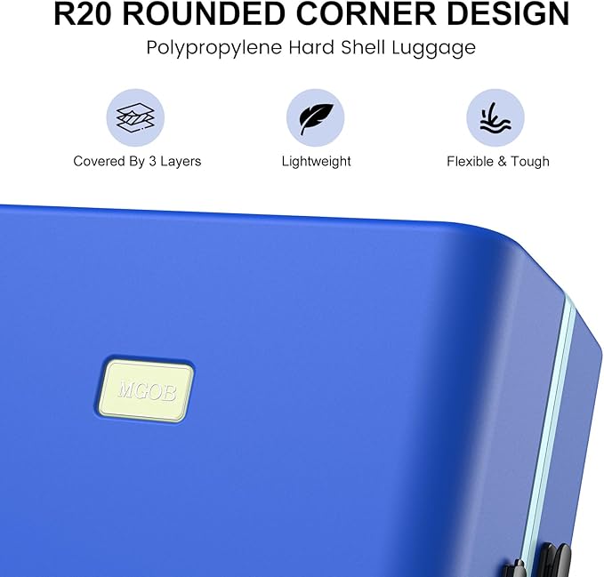 20 Inch Carry-on Luggage Zipperless for Women, Hardside Rolling Suitcase with Spinner Wheels & TSA Lock,PC Lightweight Carry on Luggage Airline Approved 22x14x9 Hard Case