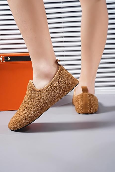 SLEVEL Lightweight Non Slip Travel Indoor Grip House Slipper Socks Unisex Adult Around The House Floor Home Shoes for Women Men