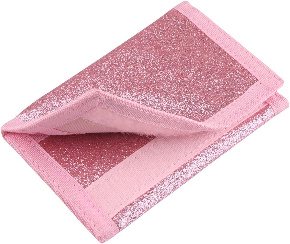 NEICY RFID Blocking Canvas Wallet for Men and Women - Camo Trifold Outdoor Sports Wallets with Magic Sticker for Teen Kids (Rose Bling)