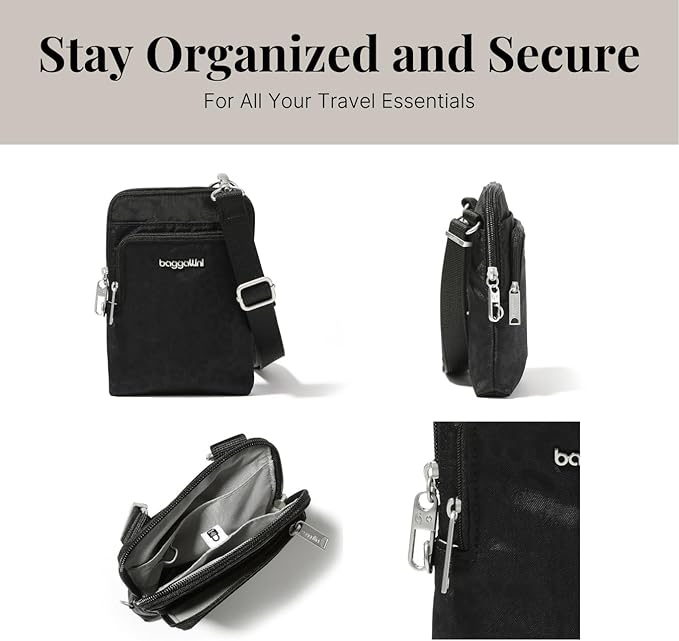 Baggallini Women's Securtex Anti-theft Activity Crossbody Bag