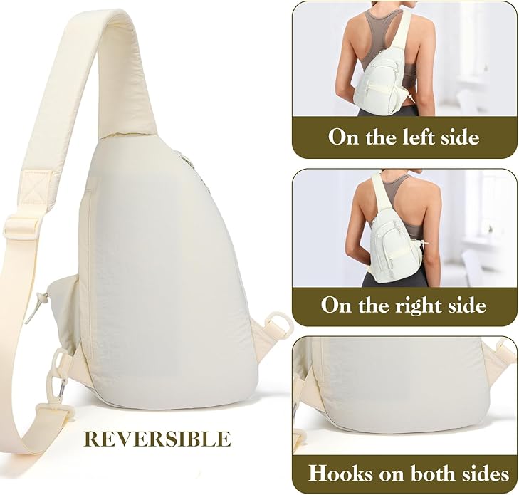Sling Bag for Women, Anti-Theft RFID Nylon Crossbody Purse with Adjustable Strap for Travel & Shopping