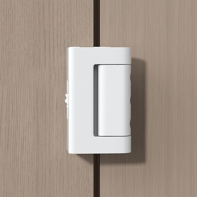 Adjustable Heavy Duty Zinc Alloy Portable Door Lock,Security Device for Enhanced Safety,for Home,Hotels,Travel,Apartments Prevents Unauthorized Entry,No Drill (1, White)