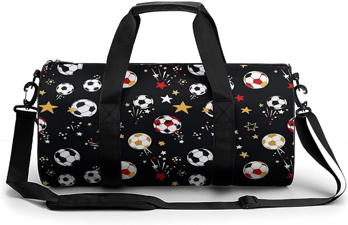 Travel Duffle Bag Soccer Football Carry On Weekender Bags Foldable Overnight Bag Workout Lightweight Bags