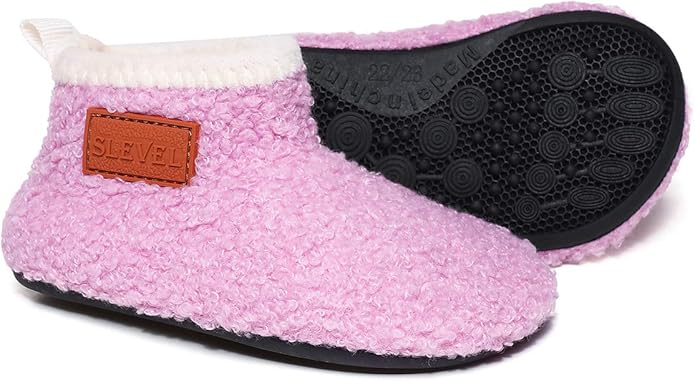 ditont Toddler Slippers Non-Slip Lightweight Comfortable Kids Indoor Grip House Home Shoes for Boys Girl