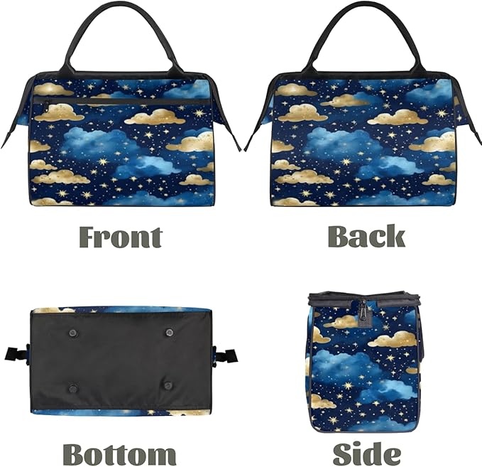 Clouds Overnight Weekender Bag for Women Men Travel Duffel Bags Waterproof Luggage Carry on Sports Yoga Gym Bag