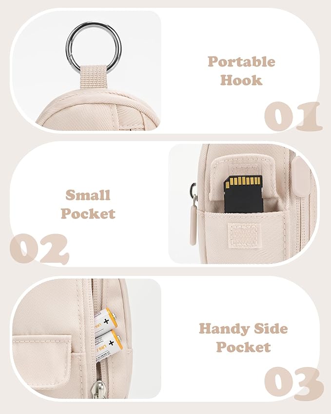 Soft Camera Case for Digital Camera KODAK PIXPRO FZ55/ FZ45/CAMKORY DC403 FHD 1080P,Travel Camera Pouch, Carry Case Bag Cute Small