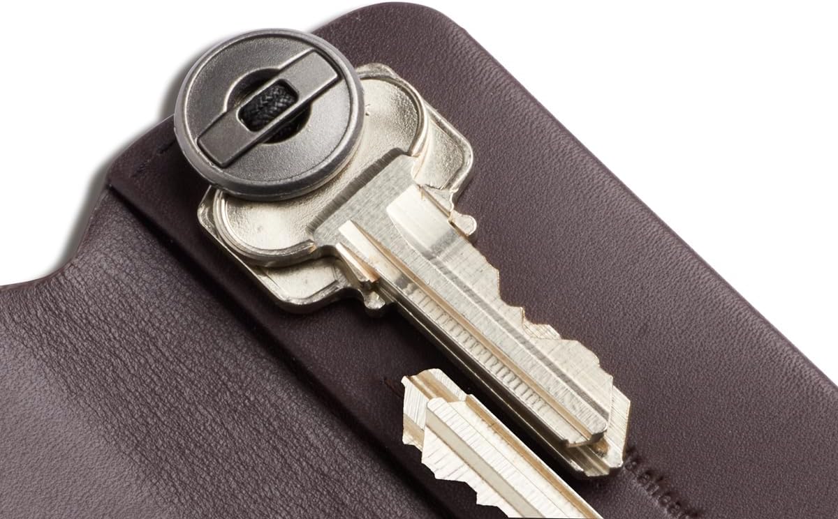 Bellroy Key Cover Plus – Third Edition (Leather Key Holder, Holds 4 – 8 Keys) - DeepPlum