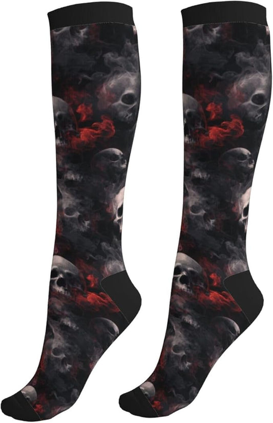 Compression Socks Knee High Circulation Support Socks For Women Men Athletic Running Work Hiking Cycling Travel