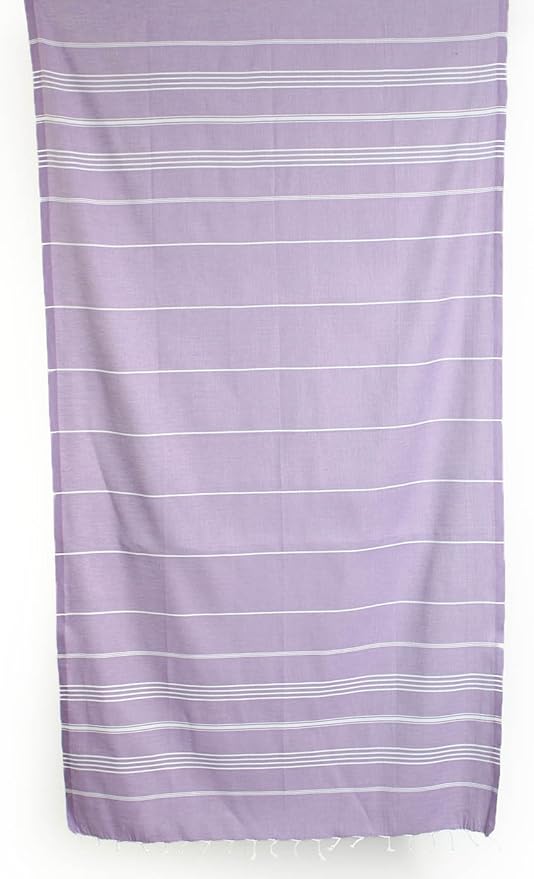 Cacala Lightweight and Thin Turkish Beach Towel 100% Cotton Sand-Free and Quick-Drying Goodness Perfect as an Extra Large Travel Towel, Beach Accessory, or Gift for Beach Lovers, 37 x 70