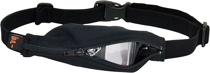 SPIbelt Diabetic Belt Men Women, T1D Diabetes Insulin Pump Epipen Waist Pouch, Medical Devices Accessories, Adjustable. Black with Black Zipper