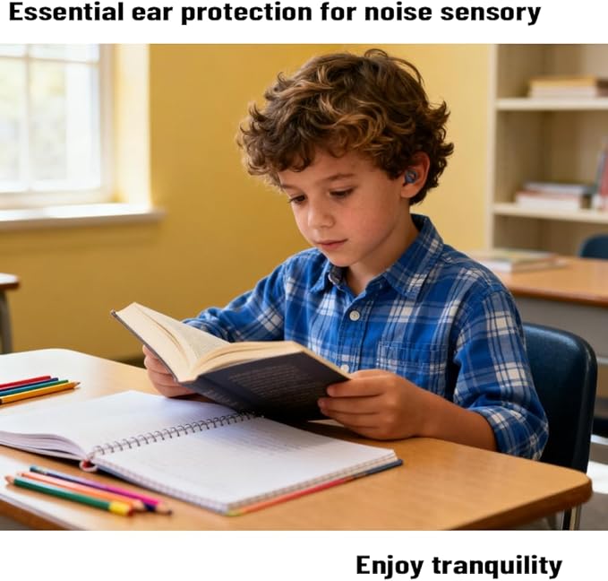 Ultra Soft Earplugs for Sleeping, 30dB Concert Ear Plugs, Ear Protection for Adult & Kid, Noise Cancelling for Rave, Snoring, Lawn Mowing, Travel, Work, Resuable Silicone (6 Ear tips with Case, Black)