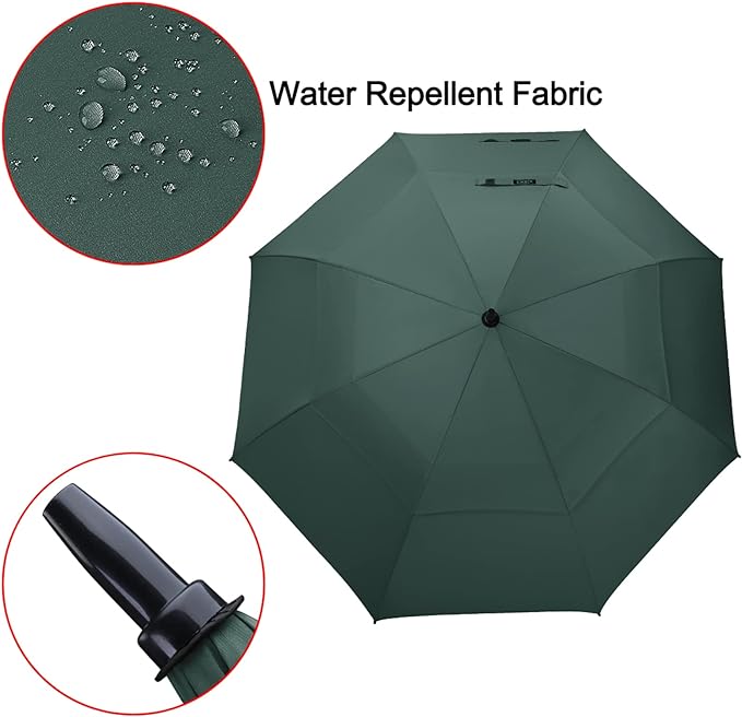 G4Free 47/54/62/68/72 Inch Automatic Open Golf Umbrella Oversize Extra Large Double Canopy Vented Windproof Waterproof Stick Umbrellas