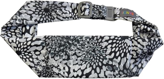 BANDI Plus Size Fanny Pack for Women - Travel-Ready Pocket Belt with Secure Hidden Money & Running Belt for Phone, Passport, Keys, & Medical Devices, Adjustable Fit, Comfortable (Moonflower)