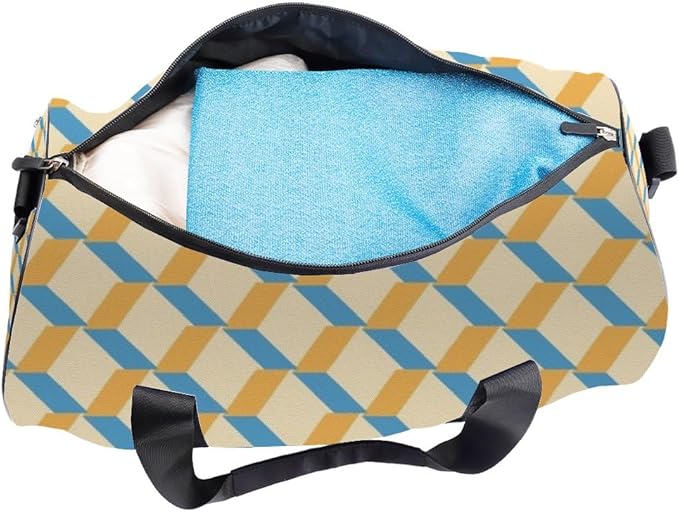 Checker Design Packable Gym Duffle Bag For Men Women Oxford Tote Bags Adjustable Shoulder Strap, Convertible Carry Backpack Cute Duffel Bag For Pilates Training Gym Must Haves Woman
