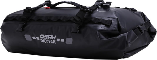 Waterproof Duffel& Luggage Bag - Motorcycle Dry Bag Tail Saddle Bags with Roll Top Closure,Large Storage Space,for Camping, Kayaking, Fishing & Traveling(Black, 20L)
