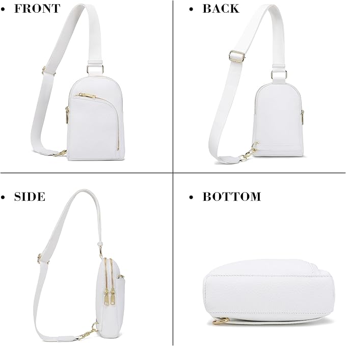 Haytijoe RFID Anti-Theft Sling Bag for Women, Small Crossbody Travel Purse with Locking Zippers, Lightweight Everyday Bag