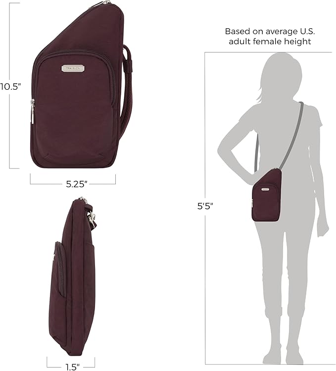 Travelon Anti-Theft Essentials Compact Crossbody Bag