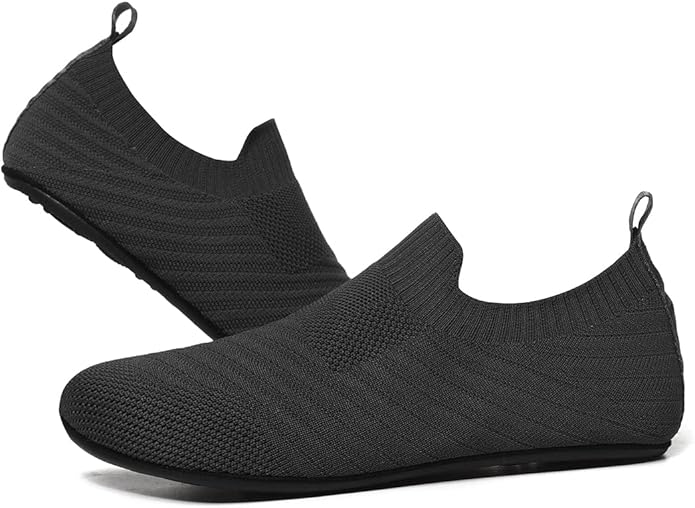 SLEVEL Lightweight Non Slip Travel Indoor Grip House Slipper Socks Unisex Adult Around The House Floor Home Shoes for Women Men