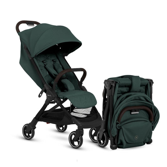 Silver Cross Clic Compact Stroller – Lightweight Travel Stroller for Newborn to Toddler (Birth to 55 lbs), One-Hand Fold, Lie-Flat Seat, Airplane Cabin Approved, UPF50+ Canopy (Conifer)