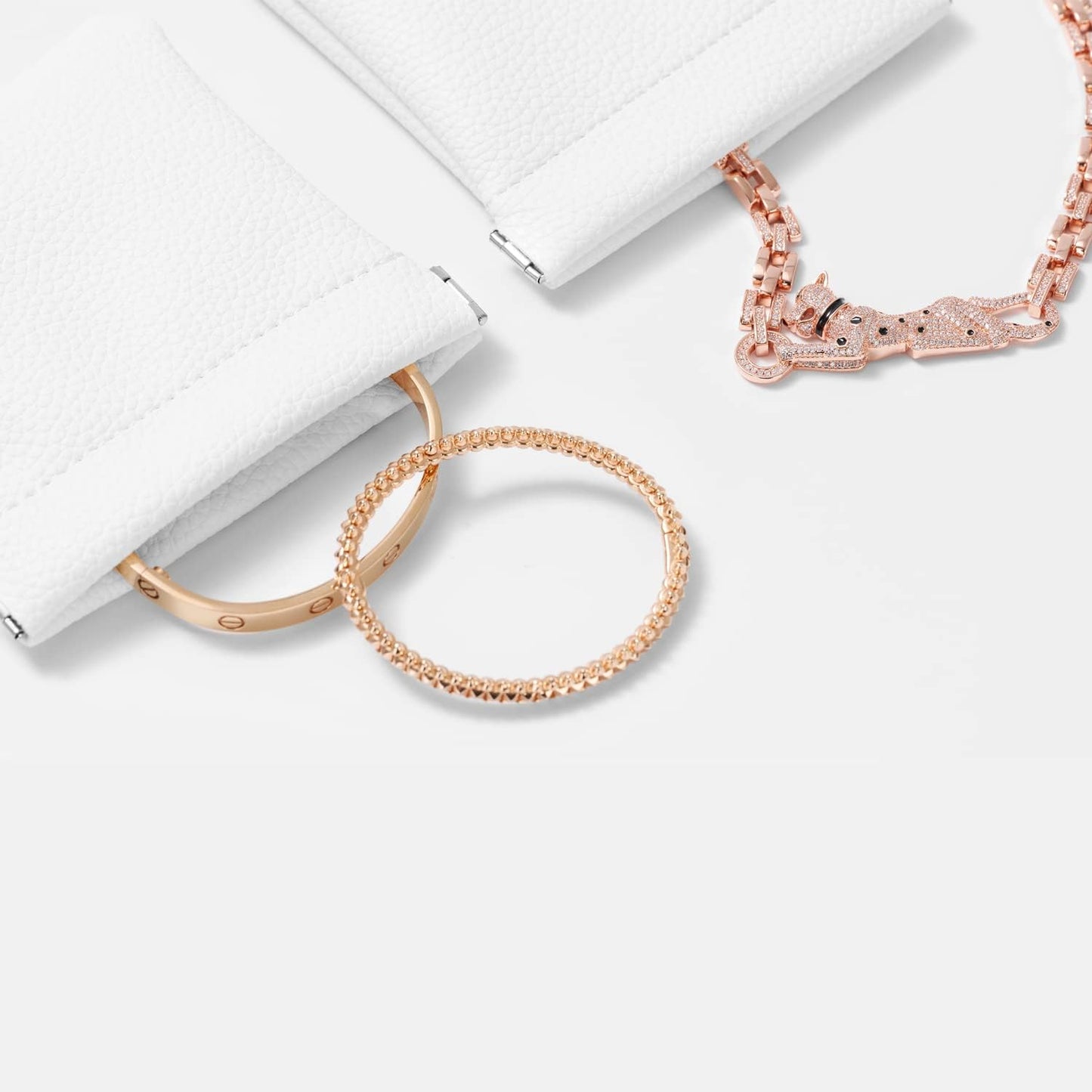 2 Pack PU Leather Slim Engagement Wedding Ring Pouch Leather Jewelry Pouch Christmas,Wedding Party Favor Gift Bag(Green)