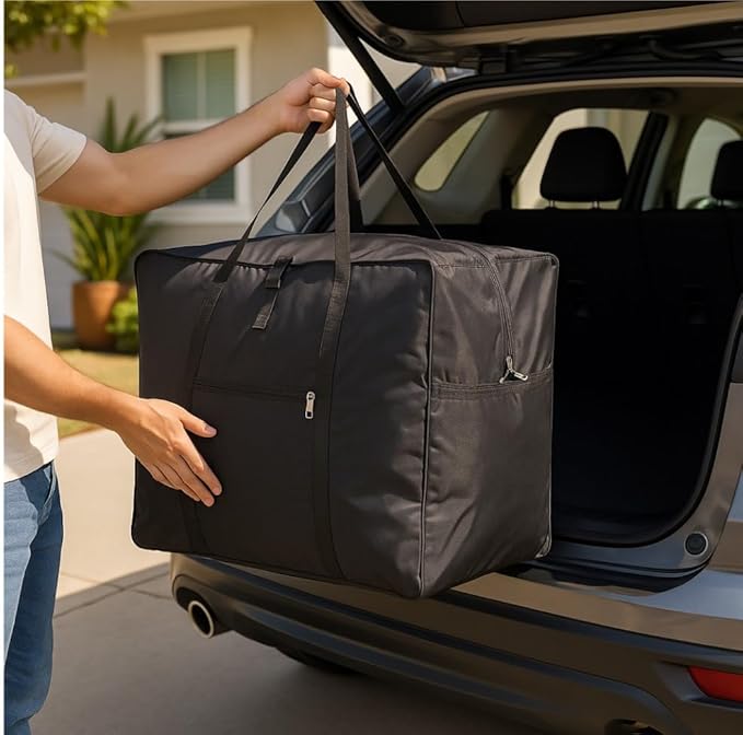 travel bag, Square Cargo Travel Duffle Bag Bolsa Maleta de Lona Cap Luggage Tote, 25x19x13, TSA Aprove, load up to 50 lb