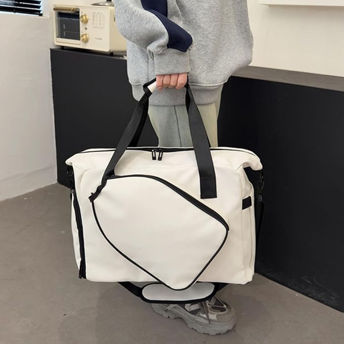 Functional Gym Duffle Bag Features Wet Dry Compartment and Separate Shoe Pocket Ergonomic Design Separate Wet/Dry
