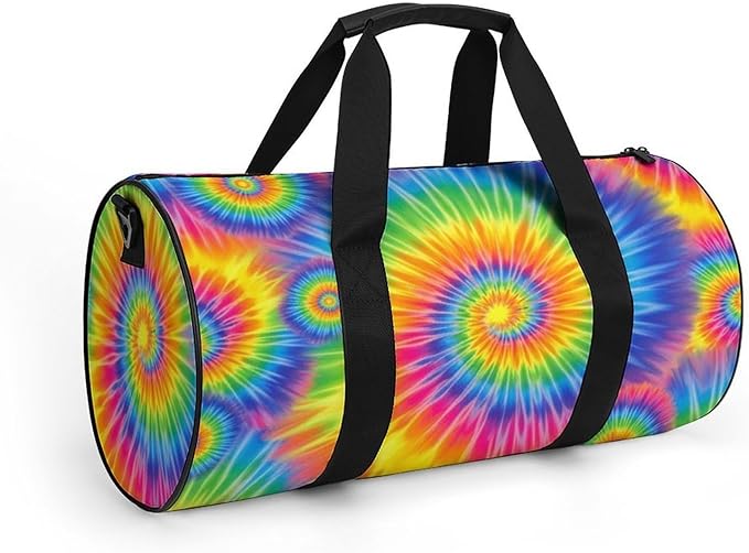 Travel Duffle Bag Tie Dye Carry On Weekender Bags Foldable Overnight Bag Workout Lightweight Bags