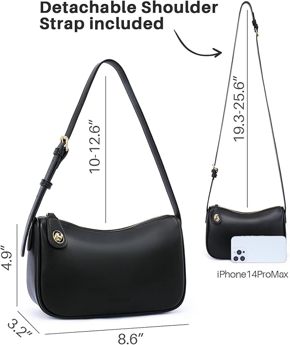 CHOLISS Shoulder Bag for Women, RFID Anti-Theft Crossbody Bags for Women, Vegan Leather Purse Handbags with Zipper Closure
