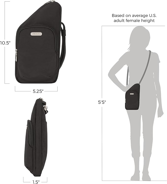 Travelon Anti-Theft Essentials Compact Crossbody Bag