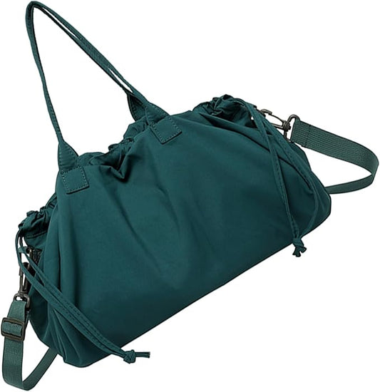 Stylish Crinkled Nylon Handbag with Adjustable Comfortable Strap and Spacious Interior Shoulder Bag for Work or Gym Use Bag