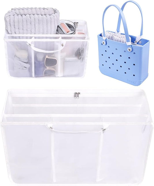 OUTXE Beach Bag Organizer Compatible with Baby Bogg Bag Accessories Inserts, Lightweight Mesh Insert Divider Pouch for Small Bogg Bags, Beach Tote Bags Insert for Organizing