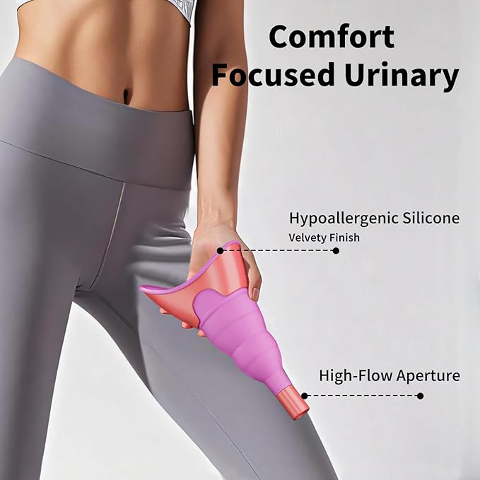 PFP Female Urination Device - Female Urinals for Women with Storage Pouch, Pee Funnel for Women Travel Companion for Outdoor & Surgery, Female Urinal Perfect for Hiking, Camping, Travel