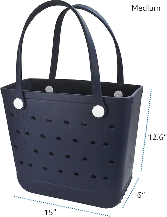 Lightweight Extra large Rubber Beach Bag Small mini Tote Bag for Gym Waterproof medium Open Handbag for Pool Sports