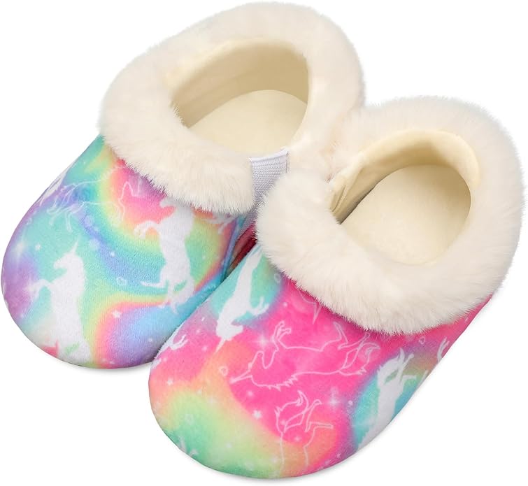Centipede Demon Toddler Slippers for Boys Girls Slip on Kids Baby Toddlers House Shoes Lightweight Barefoot Furry Sock Shoes Indoor Outdoor Warm Walking Shoes