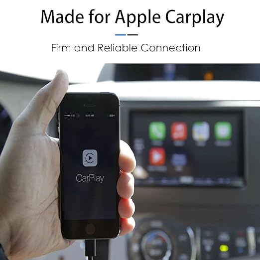 6ft Car Carplay Cable for iPhone 14, USB A to Lightning Cable for iPhone 14, 14 pro max,13,Plus,SE 2nd/12/11/Xs/XR, iPad 4/5/ 6/7/8, Mini 2/3/4/5, Air 2/3 Charger Cord, Car Charging Cable (Black)
