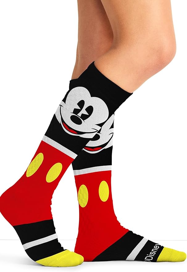 Cherokee Women's 10-15mmHg Compression Socks – Fun Print Knee Highs with Light Support, Soft Feel - PRINTSUPPORT