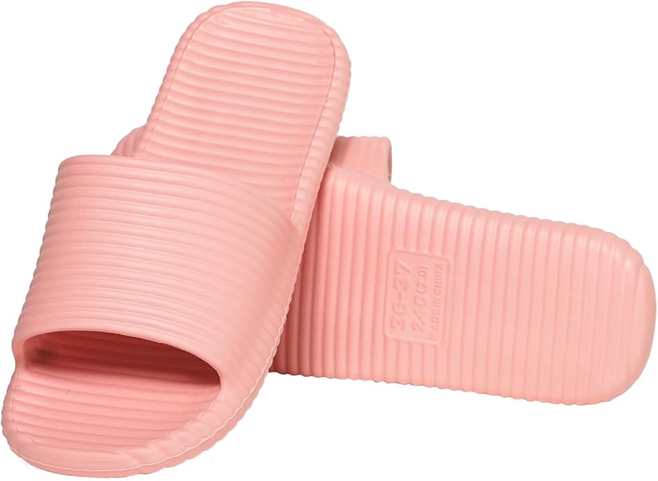 Shower Shoes for Women's Men's Home Slides Quick Drying Non-Slip Indoor Outdoor Slipper for Spa Gym Pool Beach Sandal