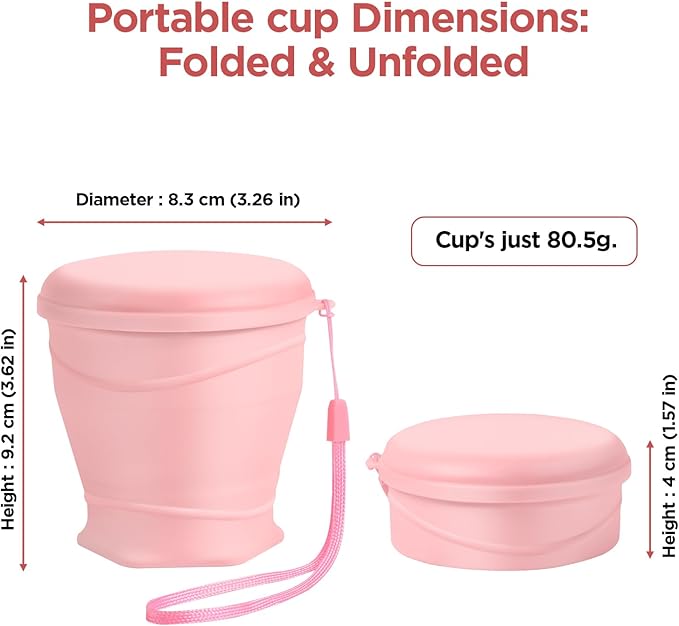Silicone Collapsible Travel Cup with Dustproof Lid, 8.8 Oz/260ml, BPA-Free, Portable, Reusable for Camping, Picnic, Travel, Office (Light Purple)