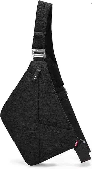 Crossbody Sling Bag, Water-Resistant Anti Theft Chest Pack, Minimalist Commuter Daypack for Travel Hiking Work