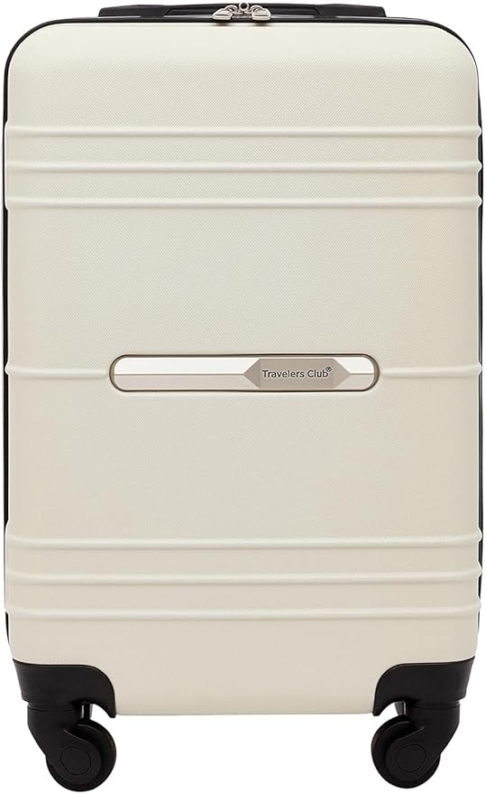 Travelers Club 22" Richmond Spinner Carry-On Luggage, Bone