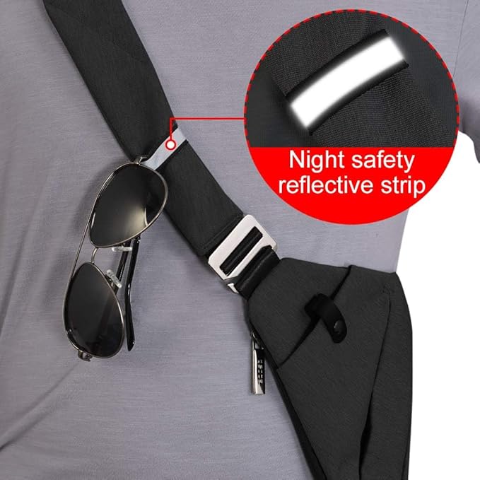 Lightweight Sling Bag, Anti Theft Crossbody Bags for Women Men Casual Shoulder Crossbody Sport Travel Hiking Bag