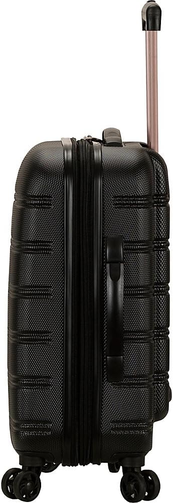 Rockland Melbourne Lightweight Expandable Hardside Spinner Wheel Luggage in Pink