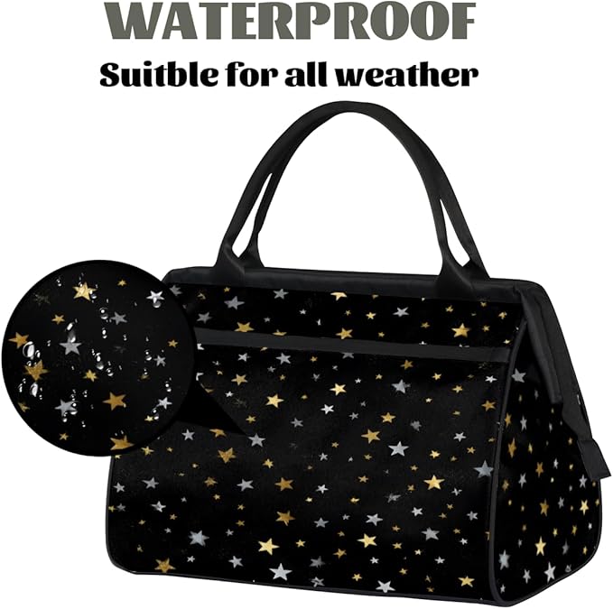 Starry Sky Overnight Weekender Bag for Women Men Travel Duffel Bags Waterproof Luggage Carry on Sports Yoga Gym Bag